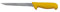 Starrett Professional Stainless Steel Chefs Kitchen Boning Knives - Narrow Straight Profile - 8-inch (200mm) - Yellow Handle