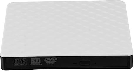 SUPVOX External Dvd Drive Dvd Writer Cd Player Usb Compatible Laptop Desktop Easy to Carry