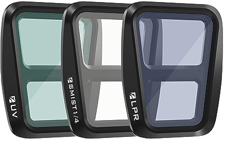 Freewell Everyday Filter-Set für Air 3 Ultraviolett, Snow Mist 1/4, Reduzierung der Lichtverschmutzung, GimbalSafe-Technologie