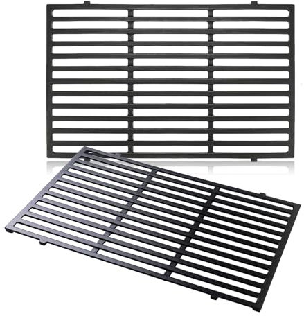 Zemibi 7524 Grille de cuisson en fonte émaillée pour Weber Genesis 300 Series 49,5 cm pour E310 E320 E330 S310 S320 S330 EP/CEP310 EP/CEP320 EP/CEP330 528