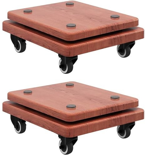 Speaker Isolation Stand With 2 Floors And Mobile Wheels - Stabilizer Base For Standard Speakers, Subwoofer Riser Platform With Isolation Feet On, 1 set of 2