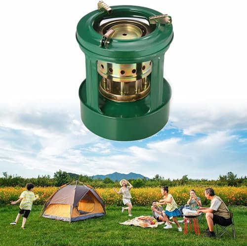 RUTAVM Raumheizungen Paraffinheizung, Campingkocher, tragbarer Outdoor-Camping-Kerosin-Diesel-Alkoholkocher, Camping-Rucksackkocher