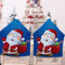 Morbuy Frohe Weihnachten Stuhlhussen, Weihnachtsmann Stuhlrückenbezug Stuhlhussen Hussen Abnehmbarer Waschbarer Stuhlbezug für Bankett Restaurant Neujahr Weihnachten (6er Set,Blau)