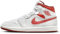 NIKE Air Jordan 1 Mid Scarpe da ginnastica da uomo, Vela Rossa Duna Aragosta Bianca, 43 EU