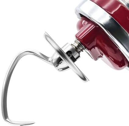 Gancho para masa de acero inoxidable compatible con batidora Kitchen Aid de 4.5 y 5 cuartos de galón