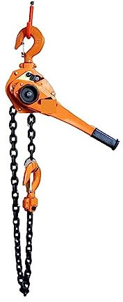 Elektrische Winde 0,8 Tonnen - 6 Tonnen Handhebelhebemaschine Kleiner Hebeketten-Handhebekran Manueller Handplattenspanner Spanner für ATV UTV Bootsanhänger(Color:0.8t 1.5m)