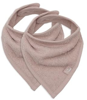 Jollein Sabberlätzchen Baby - Bandana - Wild Rose - 2er Pack - 100% Baumwolle - Mit Klettverschluss - Babylatz - Lätzchen Baby