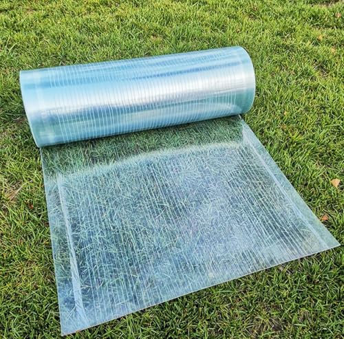 Transparente Tole Ondulée pour Toiture, Serres Panneaux de Toiture Isolants, Feuille de Toit RéSistant Aux Uv, Toiture Cabane de Jardin, Serres Panneaux de Toiture Isolants, Solide et Stable(WxL:0.5x4