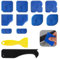 Set di 12 estrattori in silicone per fughe in silicone, estrattore in silicone, estrattore per fughe, estrattore per fughe in silicone, per cucina, bagno, resina acrilica, inclusi 2 raschietti in