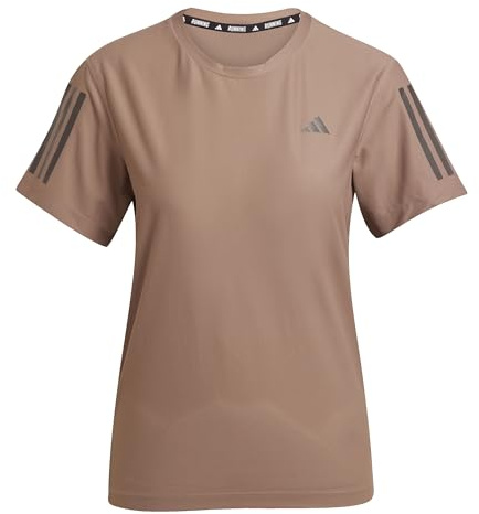 adidas Women's Own The Run Base Tee, Trace Brown, XS