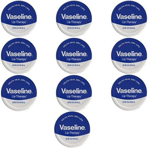 Skincare Bundle with Vase.line Lip Therapy Original 20g - 10 Pack | Instantly Softens and Soothes Dry Lips.