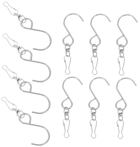 KITANDOVE Drehbare Hakenclip 360-grad-windspielhaken Zum Aufhängen Von Windspielen Kristall-gartenglocken Hängende Dekorationen