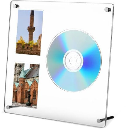 Alipis Klares Acryl Cd-displayständer Für Cd Und Fotokarten Stabiler Tischständer Platzsparendes Leicht Zu Reinigendes Regal Eleganter Halter Für Büro Und Geschäftsraum