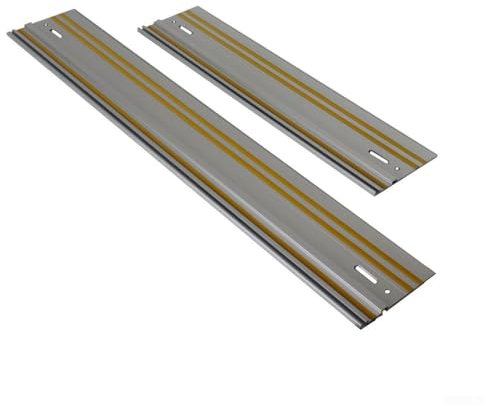 Babominimer Saw Track Guide Rail,Saw Track Connector In Premium Grade Aluminum,Track Saw Guide Rail Connector Set Suitable For Carpentry, Standard T-track, Carpentry Workbench(1pair Clamps)