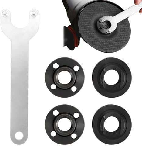 Angle Grinder Key,125mm Grinder Angle Grinder Spanner Wrench Flange Nuts,Inner Outer Flange,Angle Grinder Spanner Key,Angle Grinder Wrench for Milwaukee Makita Bosch,for 125mm Angle Grinders
