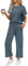 Topassion Zweiteiler Damen Ärmellose/Kurzarm Hosen Mit Weites Bein Hosenanzug 2 Teilig Leicht Tshirt Und Hose Elegant Sommeranzug Casual Sommer Outfits Bequem Jogginganzug Business Anzug(Blue,XL)