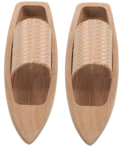 DIYEAH 2stücke Holzboot-Modell Segelboot-Ornament Aus Holzhandwerk Kleines Kanu Fischerboot-Spielzeug Bootsdekor Unvollendete Boot-Ornamente Holzmaterial Für Innenraum-Dekoration