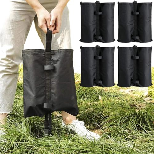 Goutime 4er-Pack robuste Gewichtssäcke für Pavillon, Zelt & Sonnenschirm | Stabile Sandbags zur Beschwerung (Sand nicht enthalten)