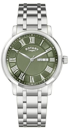 Rotary Men's Heritage Stainless Steel Bracelet Watch