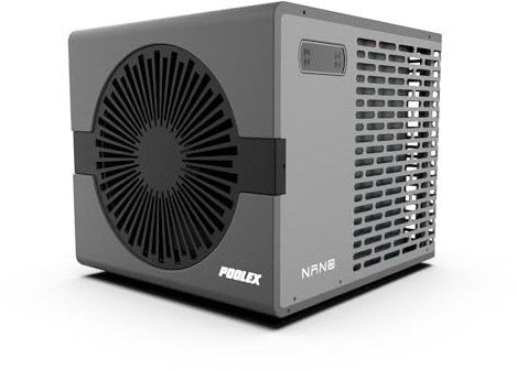 POOLEX - Nano B5 - Umkehrbare Pool-Wärmepumpe 5 kW bis 30 m³ mit intelligenter automatischer Abtauung - Ultrakompakt - Erhitzt Wasser - leise - Plug&Play - für alle Behandlungen geeignet
