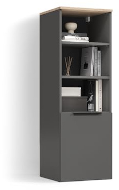 Livinity Universalschrank Piave Anthrazit/Sonoma | mit einer Tür