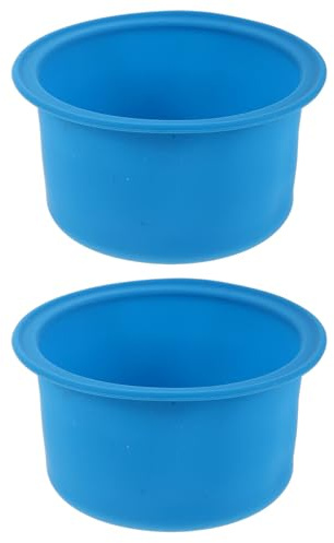 ZUNOXAZ Wax Warmer Inner Pot 2pcs Silicone Liner 4.72 X 2.55 Round No Scrape Removable For DIY Masks