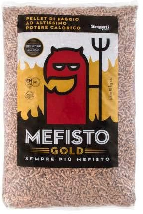 MEFISTO Pellet di Puro Faggio 100% sacco da 15 kg.