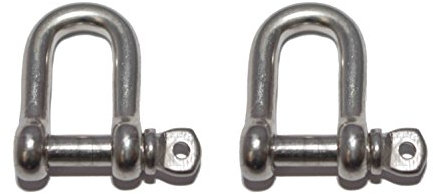 Manille Droite 12mm Libre (Lot 2 Pièces) INOX 316