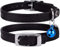 CollarDirect Leder Katzenhalsband mit Sicherheitsverschluss und Glocke 21,5 cm Schwarz