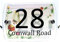 CS Printing House Number Sign Plaque Garden Glass Effect Acrylic Sign Door Plate Marble Wall Display 2 Part Branded Acrylic (Garden Butterfly)
