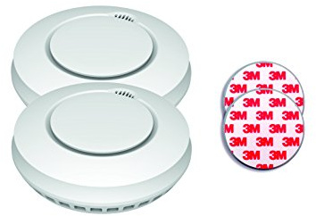 Aktion-Jeising GS559A 2er Set Funkrauchmelder - Hitzemelder/Brandmelder/ EN14604:2005/AC-2008 mit Magnetpad