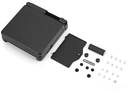 Schutzhülle für Gameboy SP, Ersatzgehäuse für Nintendo Game Boy Advance GBA SP (schwarz)