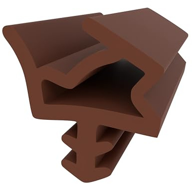 Holzzargendichtung für Holztüren - Braun - Muster - Türdichtung - Zimmertür - Haustür - Steckdichtung - Dichtung