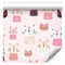 murando - Tapete selbstklebend 10m Wandtattoo dekorative Möbelfolie Dekorfolie Fotofolie Panel Wandaufkleber Wandposter Wandsticker - Kinderzimmer Katzen Mieze rosa g-B-0155-j-a