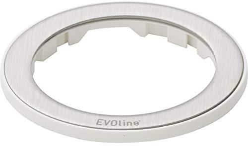 EVOline 159909280600 One Abdeckring weiß/Edelstahl
