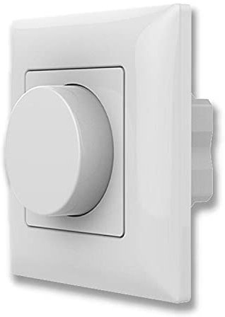 Dimmer radio da incasso con manopola girevole e coperchio, 1 zona Sys-Pro, uscita 0-10 V
