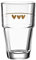 Leonardo Solo Latte Macchiato 043467 - Bicchiere in vetro con stampa a cuori, lavabile in lavastoviglie, motivo: cuoricini, 410 ml