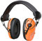 NUM'AXES - Casque Antibruit Électronique CAS1034 b- Tir, Chasse, Jardinage - 2 Micros Haute Fréquence - Orange