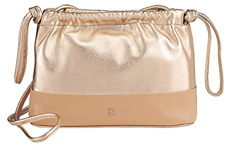 DUDU Damen-Umschlagtasche aus weichem Leder, farbige Clutch Bag mit Kordelzug und Schulterriemen Ballerina