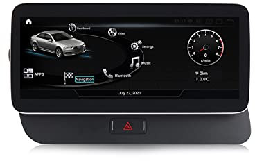 ZYLR Android Radio De Coche Bluetooth, Autoradio Pantalla Táctil De 12,5 Pulgadas, Apoyo Carplay/DSP/SWC/4K Video/WiFi, para Audi Q5 2009-2015 con Cámara De Visión Trasera,10.25 Inch,450 4G+64G