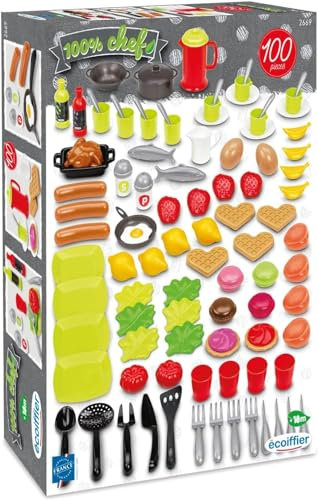 Cuisine Ecoiffier Boite dinette 100 pièces