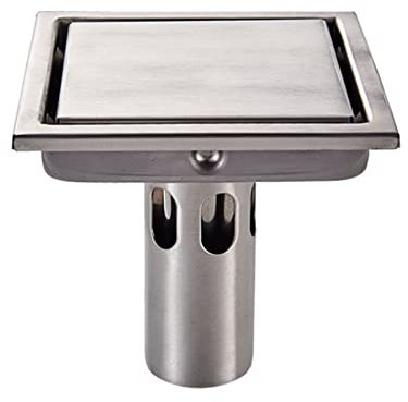 XTYPE Floor Drain Stainless Steel Square Shower Floor Drain Tile Insert Bathroom Kitchen Gutter