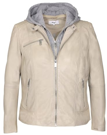 Maze Damen Lederjacke 42021318 Greige 48