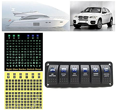 GPS-Anzeige Aufkleber Etiketten Nacht Glow Rocker Switch Aufkleber Etikett Schaltung Panel Aufkleber Auto Boot Truck Marine Automotive Waren Zubehör