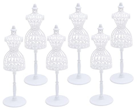 STOBOK 6stücke Teiliges Mini Puppen Mannequin Weiß Hohlkörper Schaufensterpuppe Modellständer Kreativer Puppenkleider Displayhalter Für Puppenhaus Dekoration Und Kinderspielzeug Zubehör