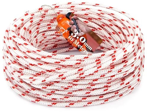 MAQIHAN Seilzugseil für Seilzugstarter – 10 Meter 3,0 mm Zugschnur,Seilzugschnur, Ersatz für Rasenmäher Kettensäge