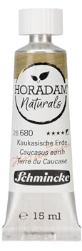 Schmincke - Horadam Naturals, Kaukasische Erde, 15 ml, 26680006, feinste vegane Wasserfarbe, natürliche Pigmente, Verbindung Aquarell & Gouache, Tube