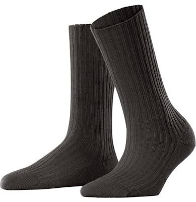 FALKE Damen Cosy Wool Boot Socken atmungsaktive klimaregulierende geruchshemmende nachhaltige Wolle Kaschmir verstärkt flache Naht für druckfreie Fußspitze Business Alltag 1 Paar