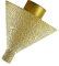 perfk Broca de biselado de diamante Broca de biselado de diamante M14 Broca de biselado avellanado de diamante para baldosas de Vidrio Granito, 50MM