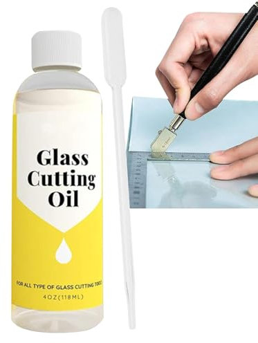 Liquido per il taglio del – Olio da taglio di precisione per utensili in , 120 ml soluzione di taglio multiuso per specchi, vetri colorati e altre attività di taglio | Olio per tagliavetro